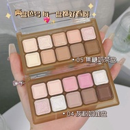 Small Keyboard Eye Shadow New Color Gray Pink Caramel Series Milk Tea Tray Pure Desire Style Niche Student 10 Color Eye Shadow Plate