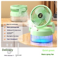 พัดลมเครื่องเพิ่มความชื้นแบบสเปรย์ติดผนัง TAIDU พร้อมระบบชาร์จ USB และดีไซน์แบบพับได้