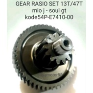 MESIN GEAR RATIO ENGINE MIO J SOUL GT 13T47T CODE 54P E7410 00