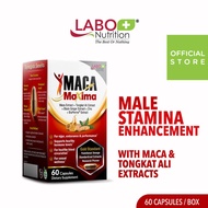 LABO Nutrition MacaMaxima Male Libido Performance Natural Booster Tongkat Ali + Maca for Men Health Energy &amp; Stamina