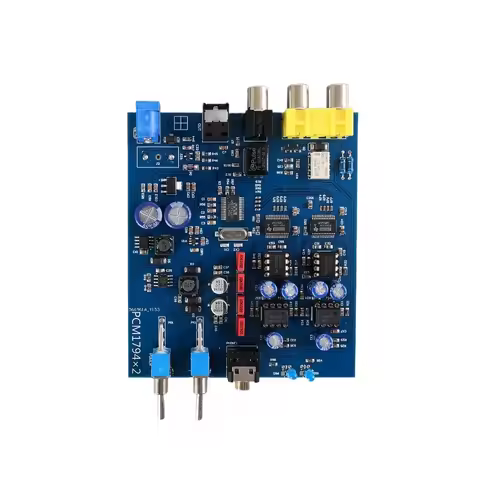 Dual PCM1794A DAC Decoding Board Coaxial Fiber Input Decoder 24-bit 192K DC12V