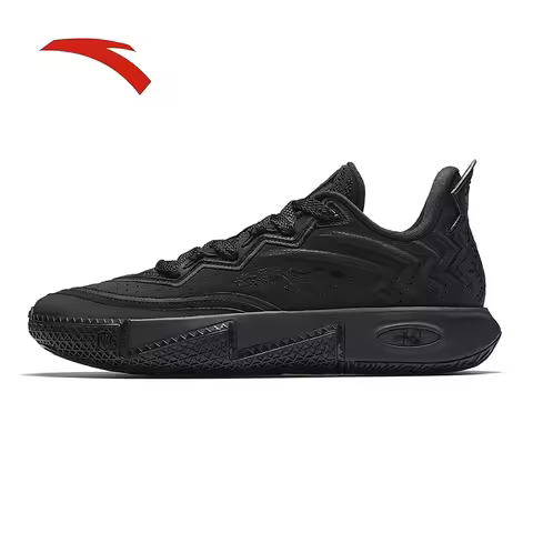 ANTA OUWEN 2TH Men's wear-resistant black ice basketball shoes, casual sports basketball shoes