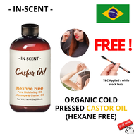 Pure Organic Castor Oil, Cold Pressed, Natural Carrier Oil 250ML, 500ML, 1L [ FREE SHIPPING ]