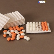 INNEW 1Set Simulated Eggs, Mini 4 Styles Cute Chicks Eggs, High Quality Family Eggs Miniature Decora