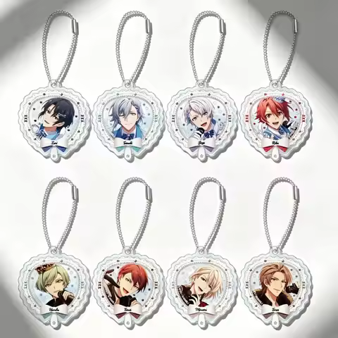 6CM Anime IDOLiSH7 Acrylic Pendant Keychains Animation Peripheral Bag Decorations cartoon Character 