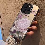 3 in1 Pink Flowers Case For Vivo S12 S12PRO S1 V15 S7 S9 S9E S10 S10PRO S10E Phone Case Thickening P