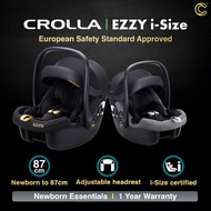 Crolla Ezzy I-Size for Newborn (87cm) R129- Pebble Grey/ Mystic Gold Waranti 1 tahun | KKSK