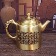 Brass Eight Horses Horse Handle Pot Ornaments Small Teapot Brass Teapot Crafts Tea Set Baifu Side Ha
