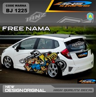 STIKER DECAL NEW DESAIN MOBIL HONDA JAZZ / DECAL STIKER MOBIL AGYA AYLA / VARIASI STIKER MOBIL YARIS
