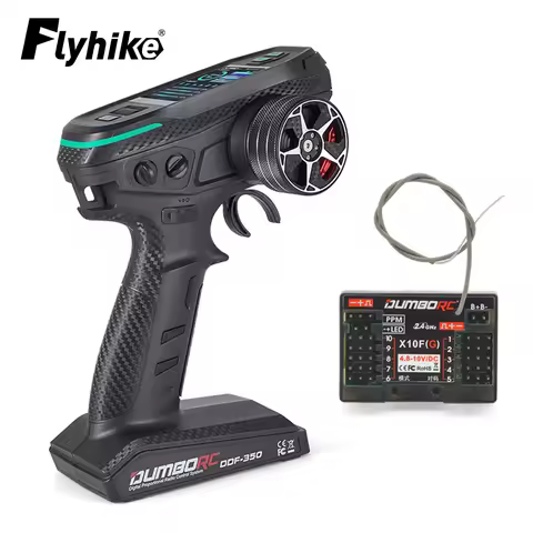 DUMBORC 10CH DDF-350 Remote Control Radio Transmitter HD Screen with Gyroscope X10FG/X10F Receiver f