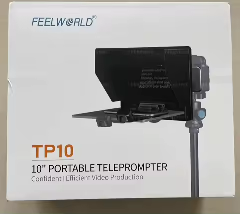 FEELWORLD TP10 teleprompter for iPad Tablet DSLR Camera & Smartphone Shooting APP Compatible with iO