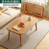 Suitable for Modern Living Room Table Household Coffee Table Small Apartment Simple Foldable Log Tea