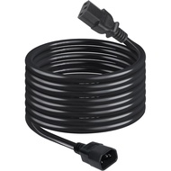 C13 to C14 Power Cord, 10FT/3M IEC C14 Male to IEC C13 Female Power Extension Cable, for PDU UPS Com