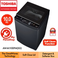 Toshiba Top Load Washing Machine Washer Mesin Basuh ( 9KG - 10KG ) AW-M1000EM(SG) / AW-M1100PM(SG)