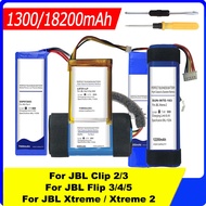 แบตเตอรี่ความจุสูงสำหรับ JBL ค่าใช้จ่ายพลิกคลิป Xtreme 2 3 4 5 Flip3 Flip4 Flip5 Clip2คลิป Xtreme2 GSPลำโพงแบตเตอรี่