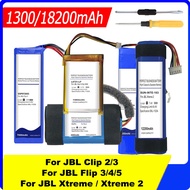 แบตเตอรี่ความจุสูงสำหรับ JBL ค่าใช้จ่ายพลิกคลิป Xtreme 2 3 4 5 Flip3 Flip4 Flip5 Clip2คลิป Xtreme2 G