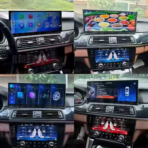 15.8" For BMW 5 Series X5 F15 F10 Stereo Car Navigation Multimedia Player CarPlay AC Panel Linux Dig