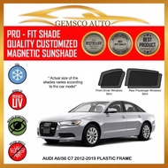 Audi A6 C7 2012-2021 (Plastic Frame) (4 / 5pcs) Car Sunshade /Rear Windscreen Sunshade / Boot Tray