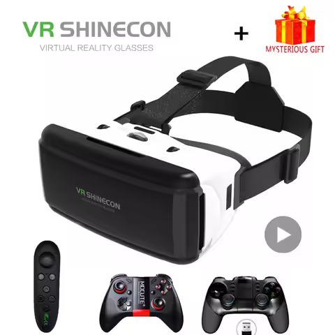 VR Shinecon Viar Virtual Reality Glasses 3D For iPhone Android Smart Phone Smartphone Headset Helmet