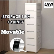 15cm/18cm/25cm Wide Kitchen Gap Drawer Cabinet With Wheels Bathroom Organizer Baby product storage D