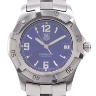 【日本直送】TAG HEUER 豪雅 2000 Exclusive 腕錶 WN1112 不鏽鋼 石英 指針式顯示 藍色錶盤 男士【二手】