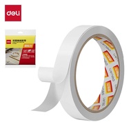Deli 30406 Cotton Paper Double-Sided Tape 18mm * 10y1.8cm Double-Sided Tape (1 Roll/Bag) Double-Side