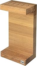 KAI Shun Oiled Oak C Knife Block - Elegant Knife Storage - Space for 5 Kitchen Knives up to 26 cm Bl