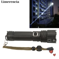 LIMERENCIA LED Flashlight, 30W 1200LM USB Flashlight, Durable IPX4 Waterproof 5 Modes Rechargeable F