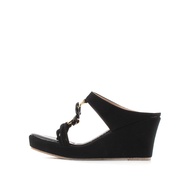 LARRIE Softfit Kasut Perempuan Mules Wedges - S22106SV-1-BLACK