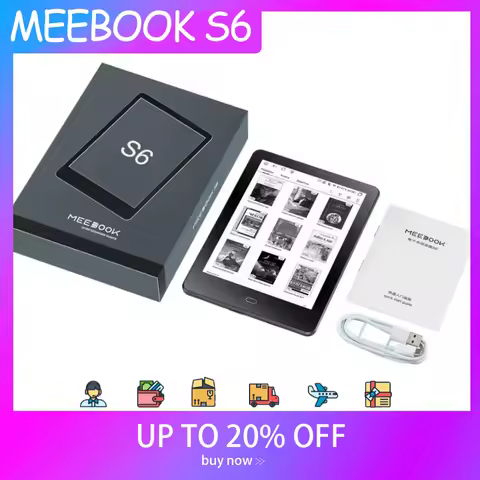 Original MEEBOOK S6 212PPI 6-inch E Ink E-Reader Supports Fast Refresh 5G & Wi-Fi High-Definition Po