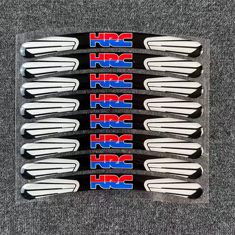 Reflective 3D Motorcycle Wheels stickers Decals for HONDA HRC