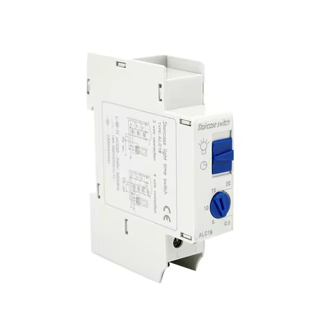 ALC18 Timer Relay 16A Din Rail Staircase Lighting Timer Switch 16A 220VAC for Corridor Lighting Mech