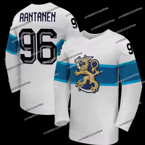 2026 New Men's Finland Ice Hockey Game Jersey T-shirt Mikko Rantanen #96 Jersey Kids' Ice Hockey T-s