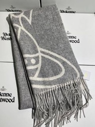 Vivienne Westwood 西太后 灰白雙面大土星 圍巾披肩 女款scarf shawl for women