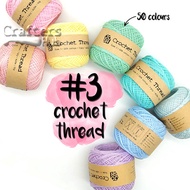 Size 3 crochet thread 50g (Pink Purple) crochet yarn string