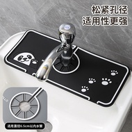 Drain Pad Cute Cartoon Panda Kitchen Drain Pad Dishwasher Faucet Silicone Drain Pad
