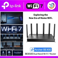 TP-Link Archer BE400 BE6500 6.5 Gbps Dual-Band Wi-Fi 7 Router with EasyMesh HomeShield