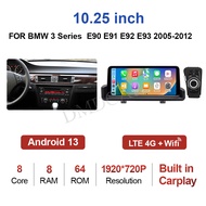 [Op103] Id8ui 12.5 "Centale มัลติมีเดีย Voor Bmw 3ชุด E91 E90 E92 E93 Carplay เครื่องเล่นวิดีโอจีพีเ