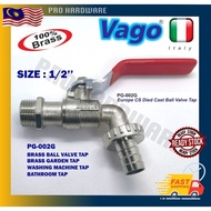 1/2'' VAGO SOLID BRASS BALL VALVE TAP FOR GARDEN TAP/WASHING MACHINE TAP/BATHROOM TAP