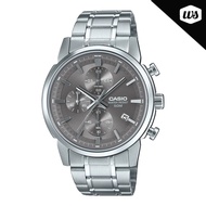[Watchspree] Casio Men's Analog Sporty Chronograph Stainless Steel Band Watch MTPE510D-8A MTP-E510D-