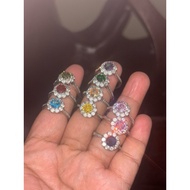 PT950 ladies ring flower designs