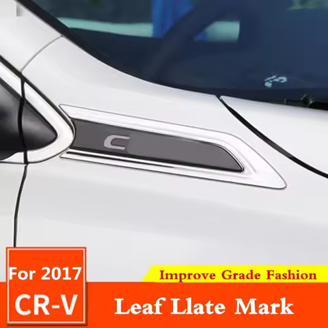 For Honda CRV 5TH 2017 2018 2019 2020 2021 Side Wing Badge Emblem Fender Leaf Plate Mark Fender Stic