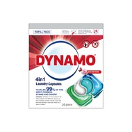 DYNAMO 4 In 1 Odor Remover Colour Care Fresh Rose Laundry Capsule Refill Pack 20S