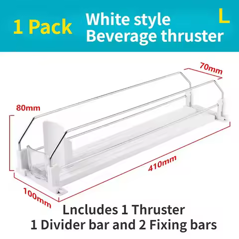 Push Rack Beverage Thruster Dispenser Storage For Soda Can Self-Pushing Kitchen Counter Organizer Fr
