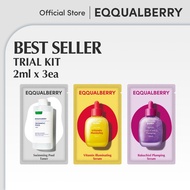 [EQQUALBERRY Official] Trial Sachet Kit (Toner 2ml + Bakuchiol Serum 2ml + Vitamin Serum 2ml * 1ea)