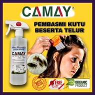 UBAT KUTU BEBAS RACUN | CAMAY REPELLENT SPRAY KUTU RAMBUT | LICE HAIR SPRAY | SPRAY KUTU MURAH | SIK
