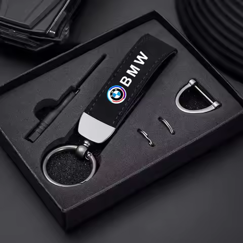 Suede Leather Car Keychain Key Rings For BMW 50th M F40 F10 F07 G01 G02 G05 G07 F20 F48 F39 F45 F46