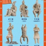 【現貨】特價桌上博物館 迷你兵馬俑桌麵擺件 盲盒工藝品擺件模型國潮手辦收藏