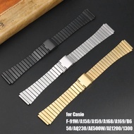 Casio F-91H AQ-230A MTP-B140 AE-1000 AE-1200 W-217 Stainless Steel 18mm Watch Chain 18mm Watch Strap