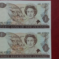 New Zealand Selandia Baru 1 dollar 1981 nomor urut